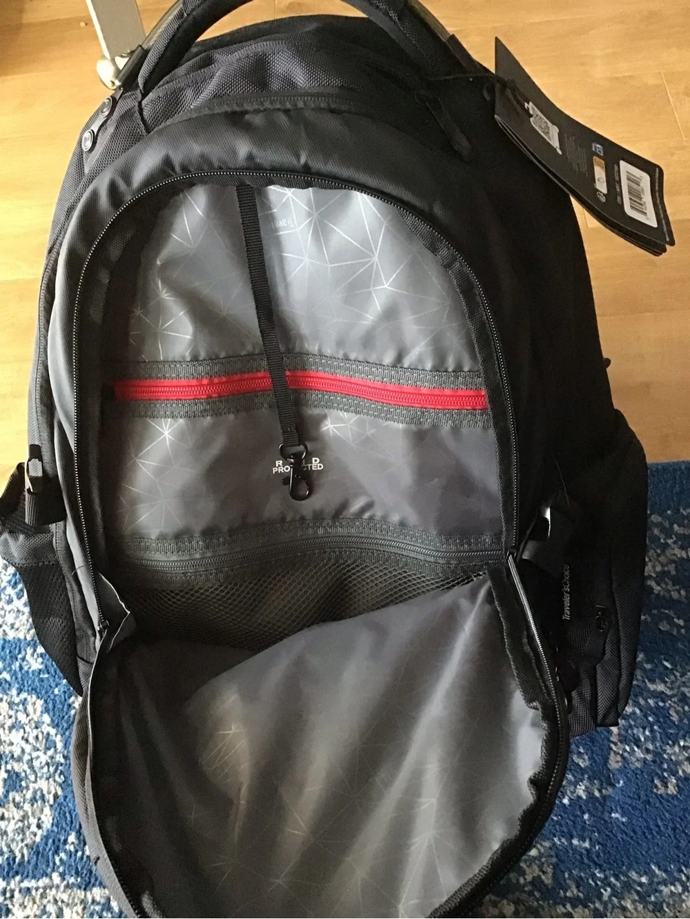 Black Men's Travel Backpack